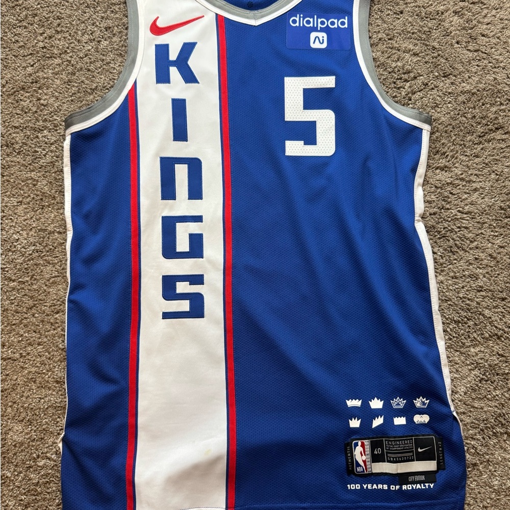 Sacramento Kings City Edition De’Aaron Fox Sacramento Authentic Jersey Small